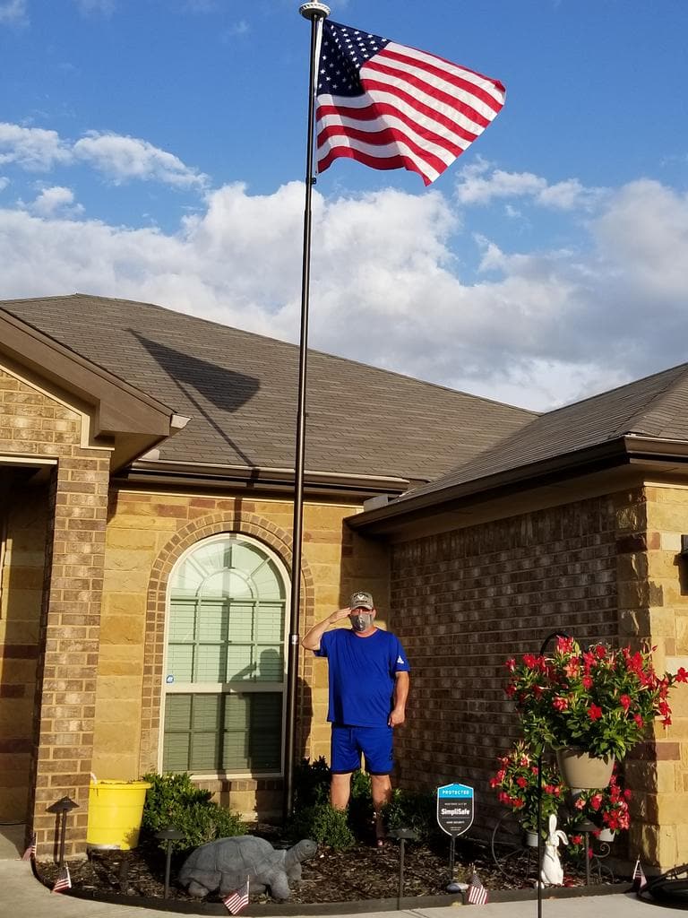 Phoenix Telescoping Flagpole Premier Kit | Starter Bundle - lifestyle photo
