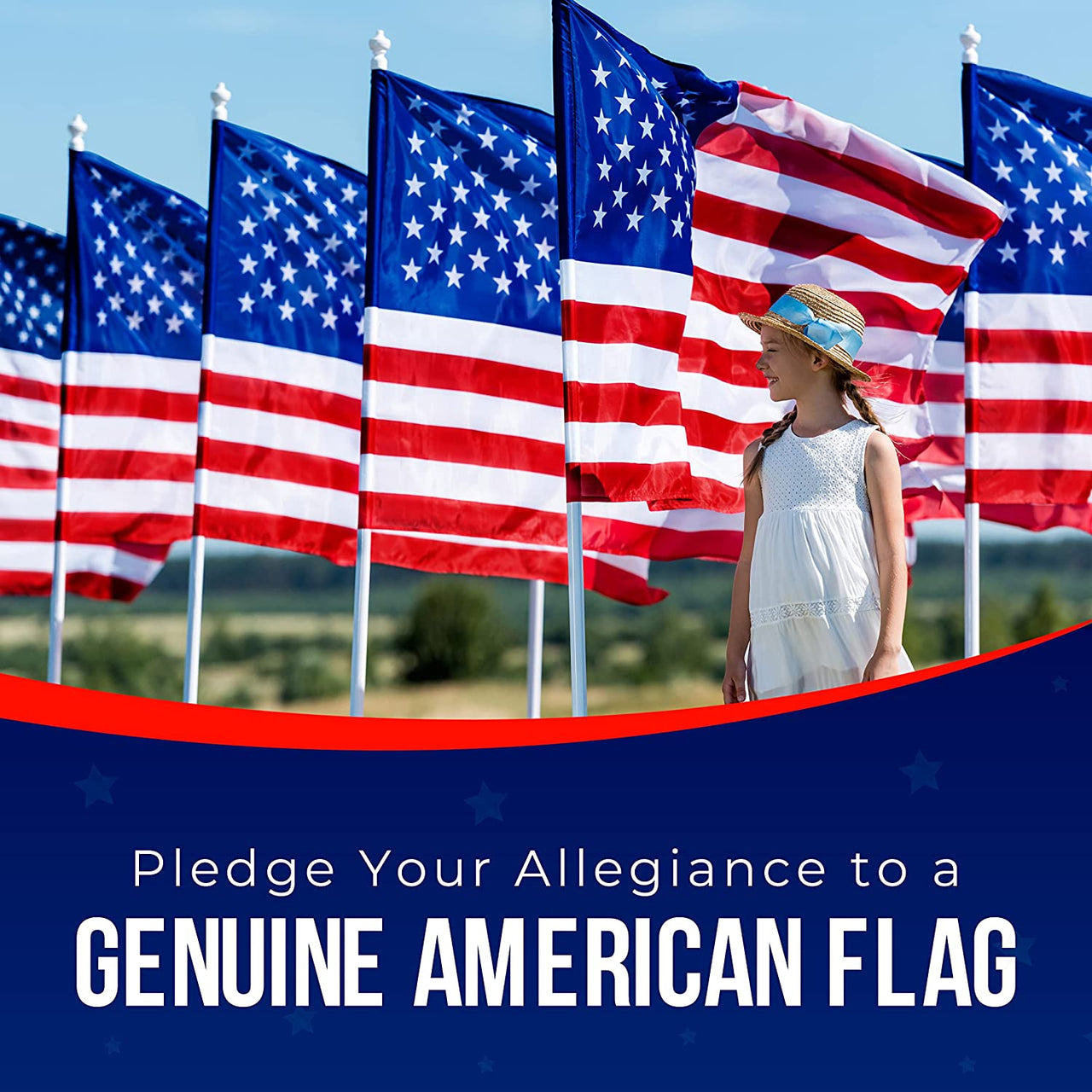 Nylon Large American Flag