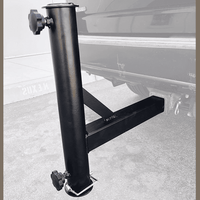 Thumbnail for Black powdercoated Phoenix Outrigger Hitch Mount for flagpole from Atlantic Flag & Pole Inc.