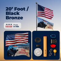 Thumbnail for Skip Bedell Memorial Day Telescoping Flagpole Package Deal