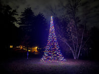 Thumbnail for Patriot Glo LED Flagpole Christmas Tree Kit (20' & 25')