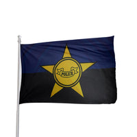 Thumbnail for 3x5 durable nylon fallen police officer remembrance flag with brass grommets by Atlantic Flag & Pole Inc.