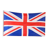 Thumbnail for High-quality nylon 3'x5' UK Union Jack flag featuring bold red, white, and blue colors by Atlantic Flagpole.