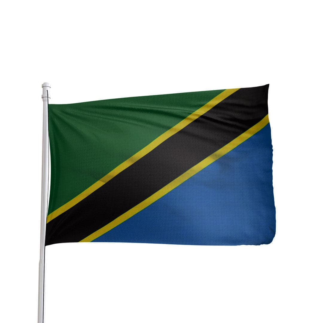 Trade Winds 3x5 Tanzania Flag – Premium Polyester, Fade Resistant, Brass Grommets, USA Colorspec