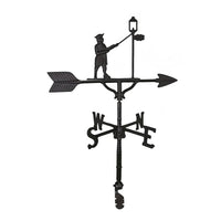 Thumbnail for Black lamplighter decoration on top of a weathervane for sale and made in America image