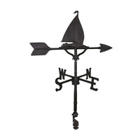Thumbnail for Sailboat on the water sitting on a weathervane black