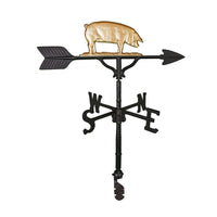 Thumbnail for Gold pig decorative weathervane for sale image