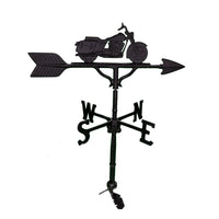 Thumbnail for Black on black Motorcycle Weathervane for sale made in america
