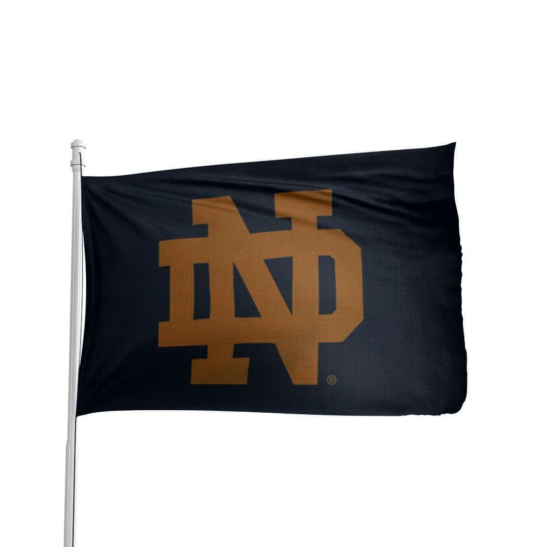 WinCraft 3X5 Team Logo Flag (Notre Dame Fighting Irish - Blue,)