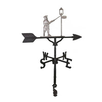 Thumbnail for Silver lamplighter decoration on top of a weathervane for sale and made in America image