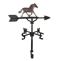 Thumbnail for silver horse running wild weathervane ornament