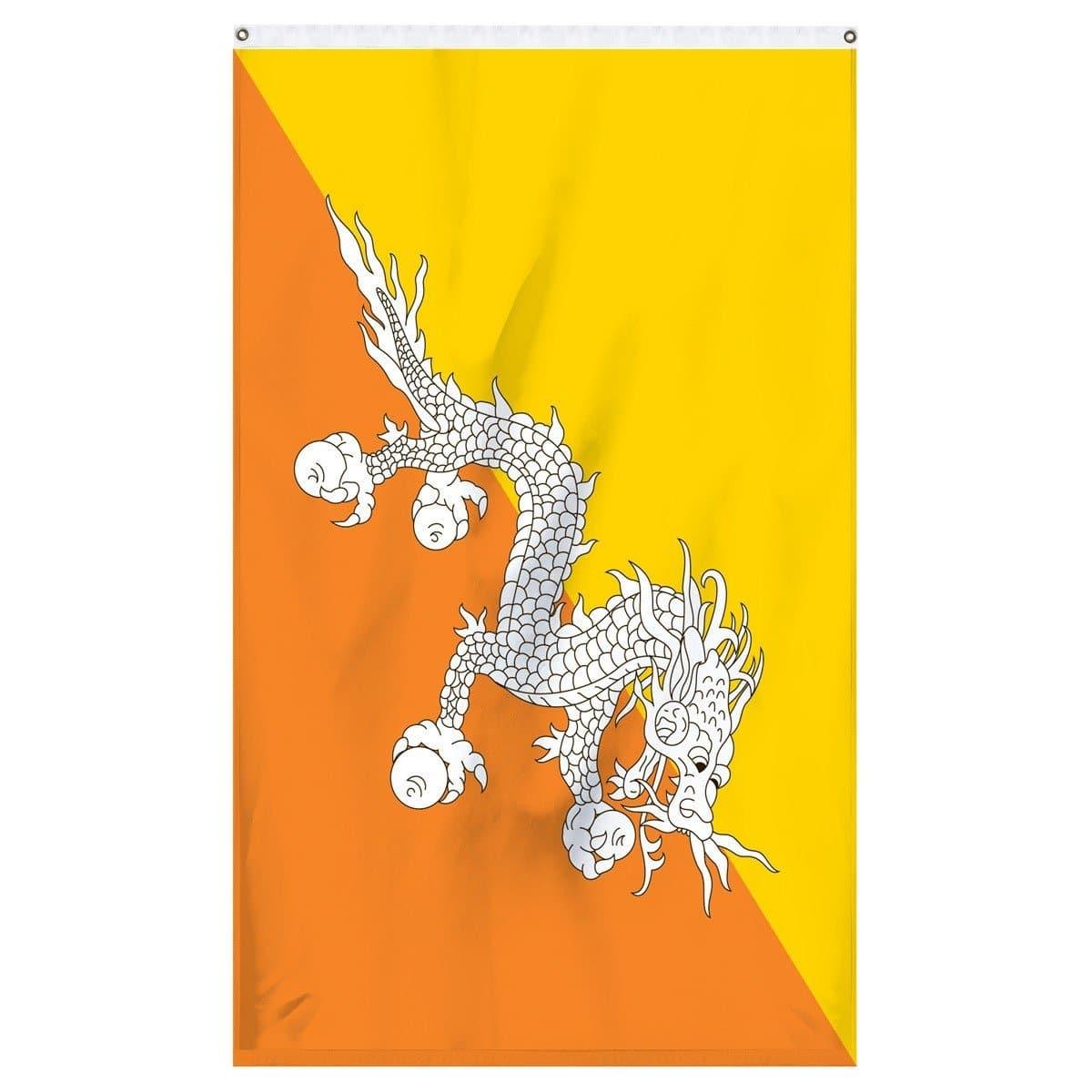 The national flag of Bhutan for sale for flagpoles