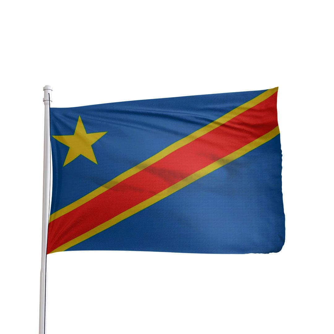 The Democratic Republic of the Congo (DRC) Flag