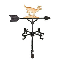 Thumbnail for gold colored deer with antlers weathervane
