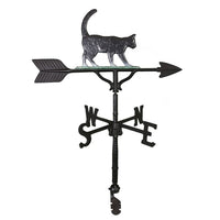 Thumbnail for Cat Weathervane with natural colored ornament