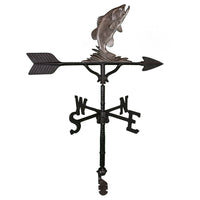 Thumbnail for swedish iron colored fishing bass weathervane picture