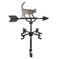 Thumbnail for Cat Weathervane with swedish iron colored ornament