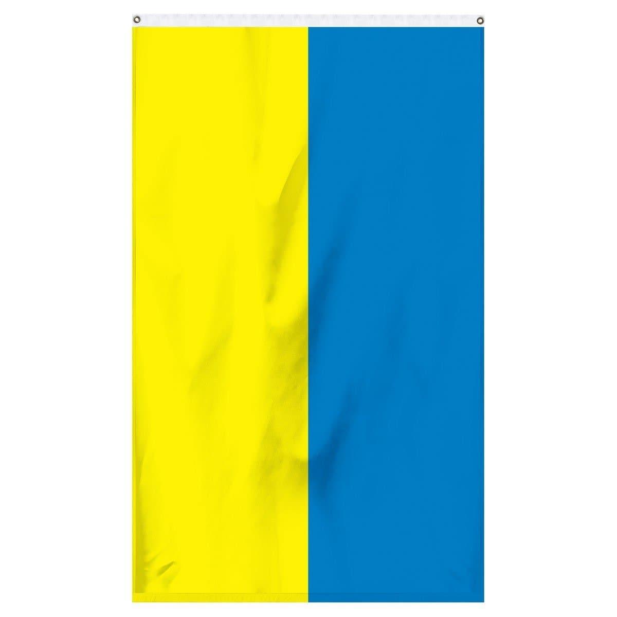 Ukraine National Flag for sale to buy online from Atlantic Flagpole. Blue and yellow stripped flag.
