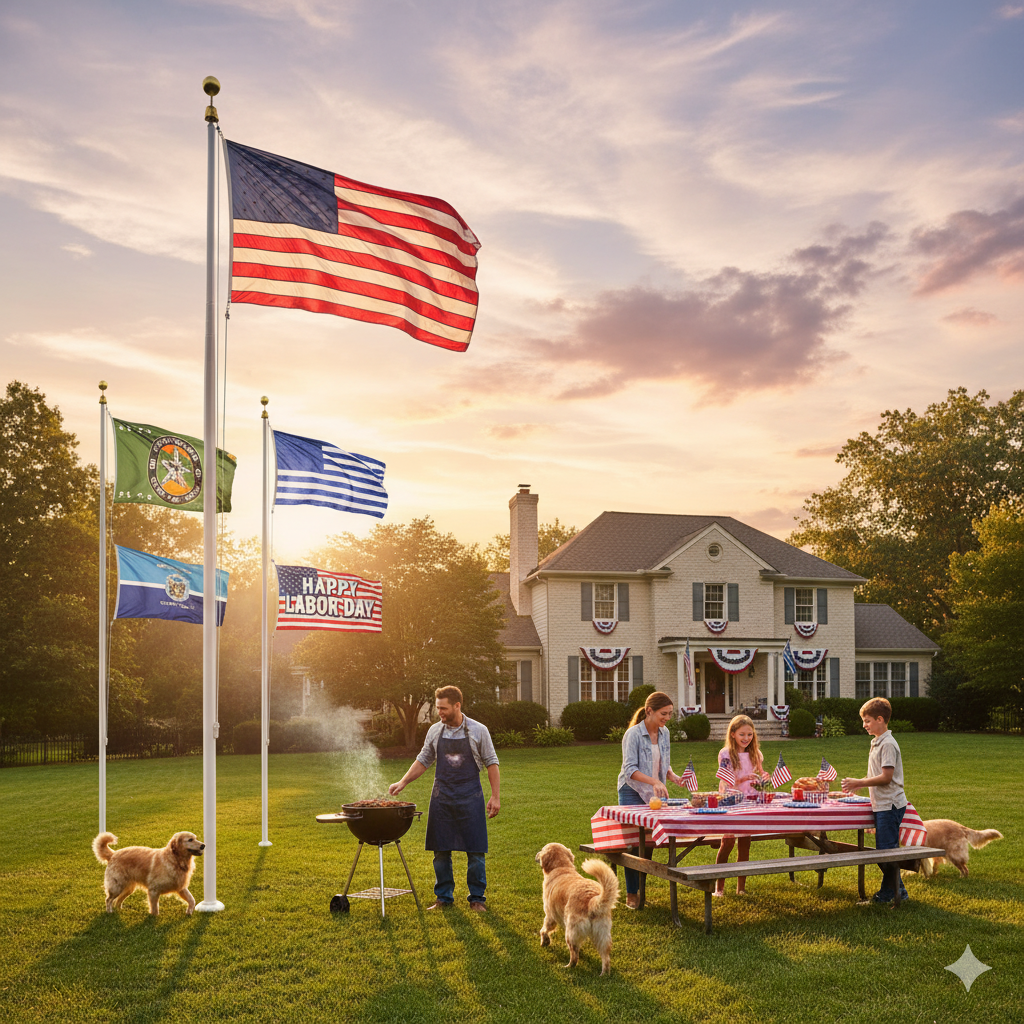 Labor Day Flagpole Display Ideas 2025: Honoring American Workers with Premium, Customizable, and Tech-Enhanced Flagpoles