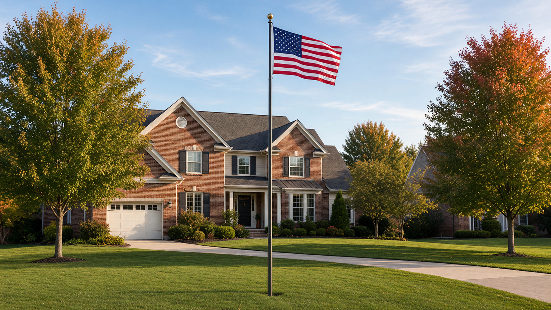 Flagpole Placement for Maximum Curb Appeal