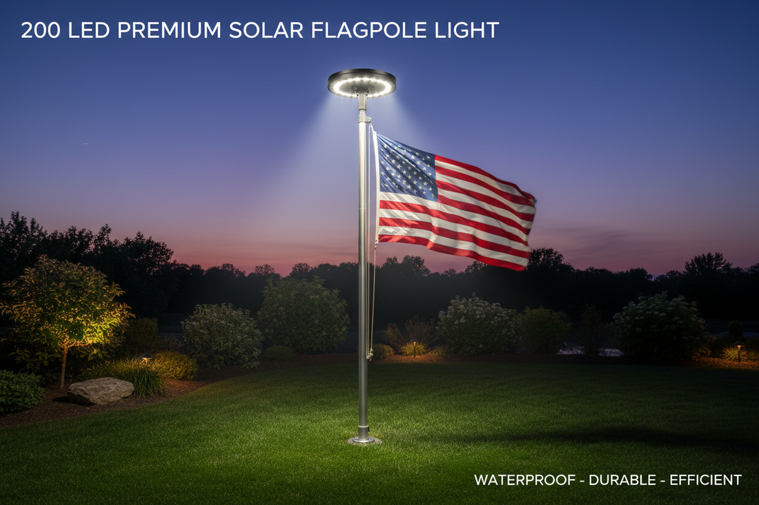Buy Solar Flagpole Light (200 LED, Waterproof): A Practical Guide to Bright, Durable, and Refined Illumination