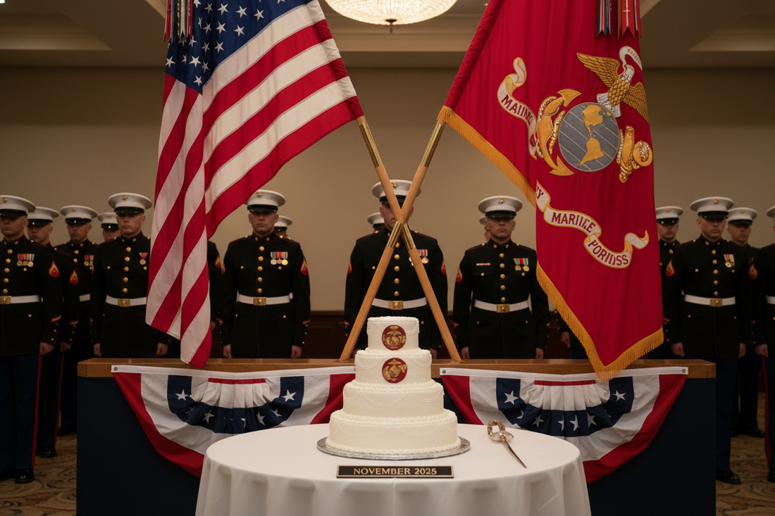 Marine Corps birthday flag display traditions November 2025