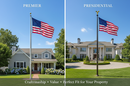 Phoenix Flagpole Kit Comparison: Premier vs. Presidential (Craftsmanship, Value, and Which One Fits Your Property)