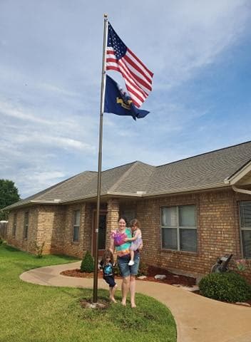 Phoenix Telescoping Flagpole 15-25ft with American Flag & Anti-Theft Lock