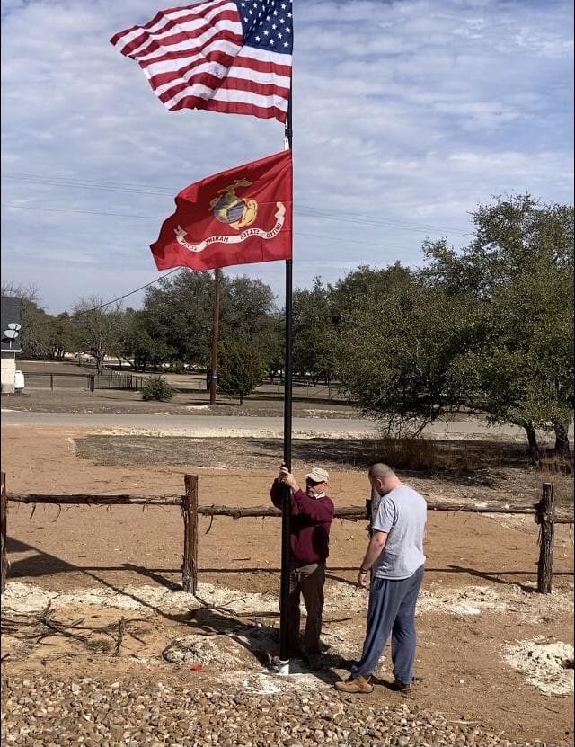 Phoenix Telescoping Flagpole 15-25ft with American Flag & Anti-Theft Lock