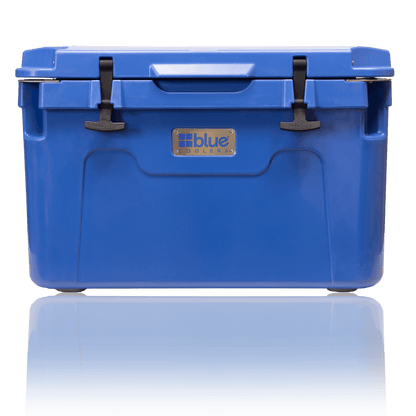 55 gallon Blue cooler closed lid image