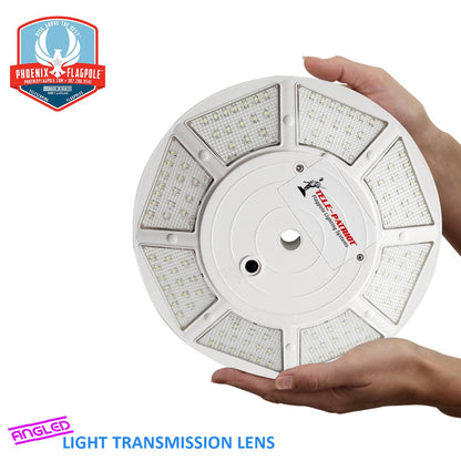 TelePatriot 800 Series Solar Flagpole Light - 200 LED Waterproof IP65