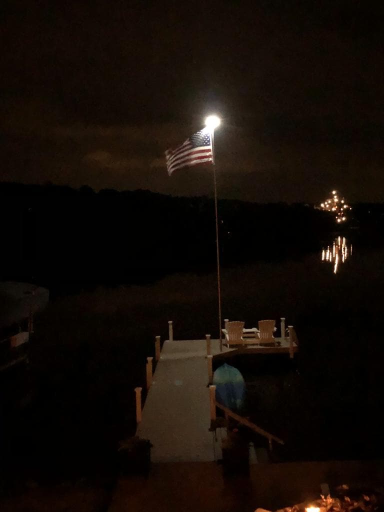 TelePatriot 800 Series Solar Flagpole Light - 200 LED Waterproof IP65