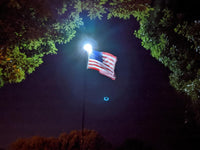 Thumbnail for TelePatriot 800 Series Solar Flagpole Light - 200 LED Waterproof IP65