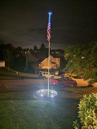 Thumbnail for TelePatriot 800 Series Solar Flagpole Light - 200 LED Waterproof IP65