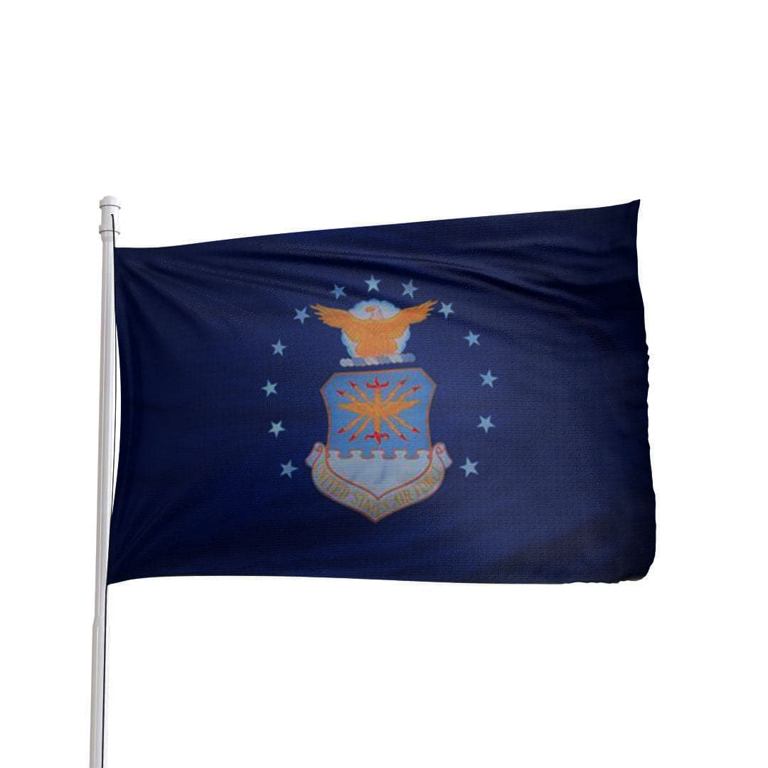 American-made United States Air Force flag by Atlantic Flag & Pole, featuring bold blue and white design.