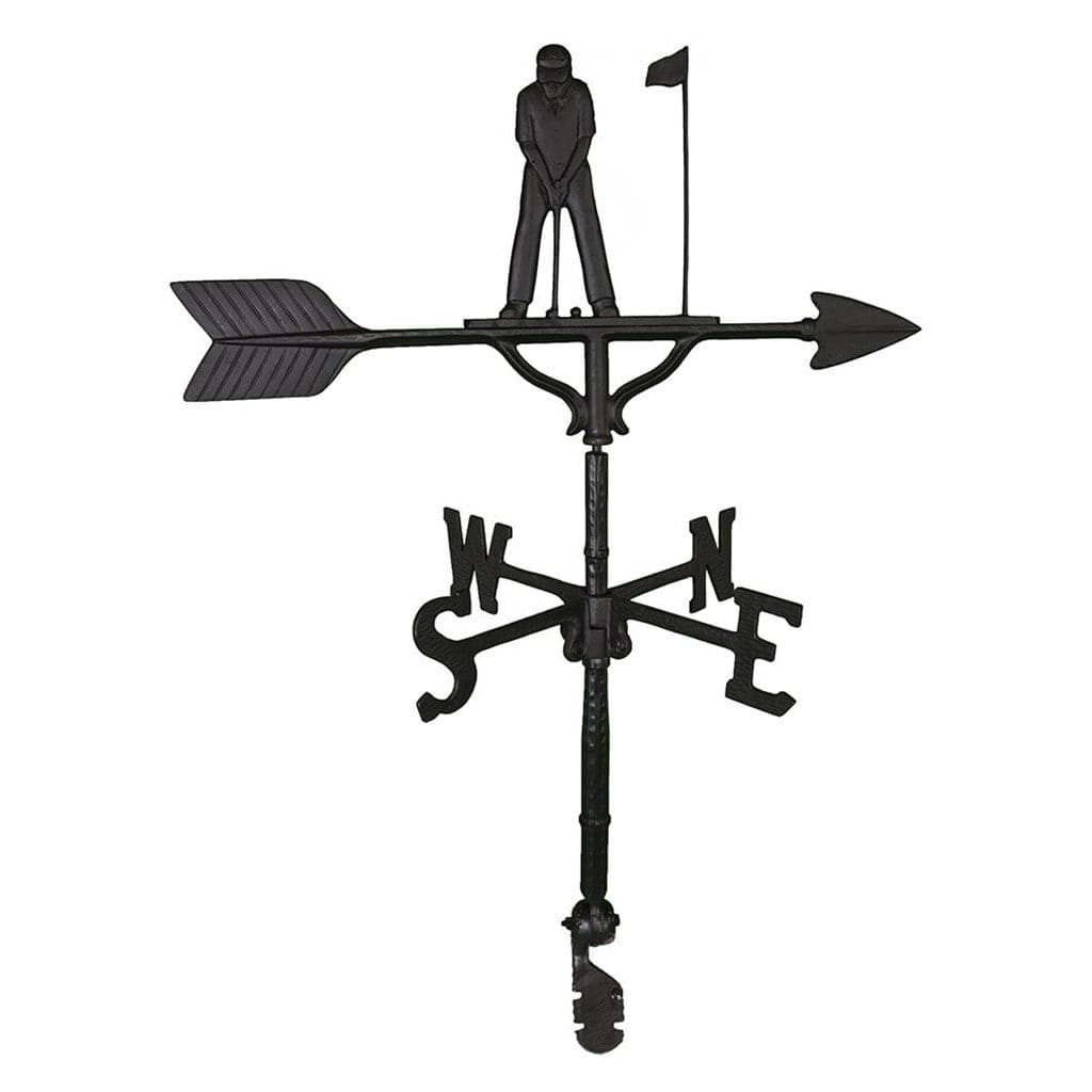 32" Cast Aluminum Golf Weathervane - Hand-Cast USA Made
