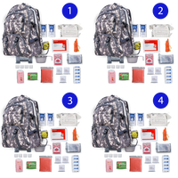 Thumbnail for Blue Seventy-Two PRO SERIES camouflage 72-hour emergency kit for 4 people, includes survival supplies and gear.