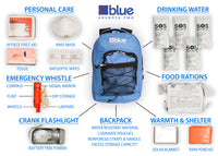 Thumbnail for Blue Seventy-Two 4-person emergency kit with survival gear for 72-hour disaster preparedness
