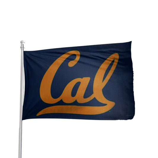Officially licensed Cal Bears 3x5 premium flag in navy blue and gold by Atlantic Flag & Pole Inc.