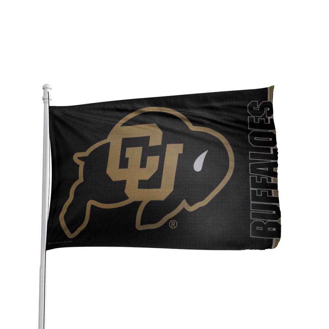 Colorado Buffaloes 3x5 NCAA flag in durable fabric, featuring team logo and colors for college sports fans