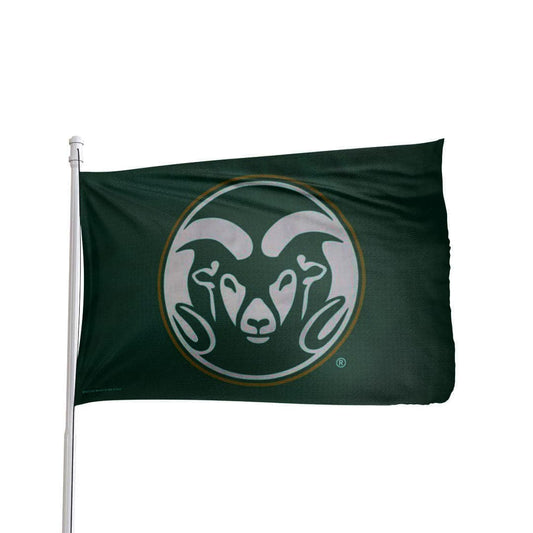 Premium Colorado State Rams 3x5 NCAA flag by Atlantic Flag & Pole, featuring vibrant team colors and durable fabric.