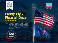 Thumbnail for Phoenix Telescoping Flagpole Veteran's Day Bundle