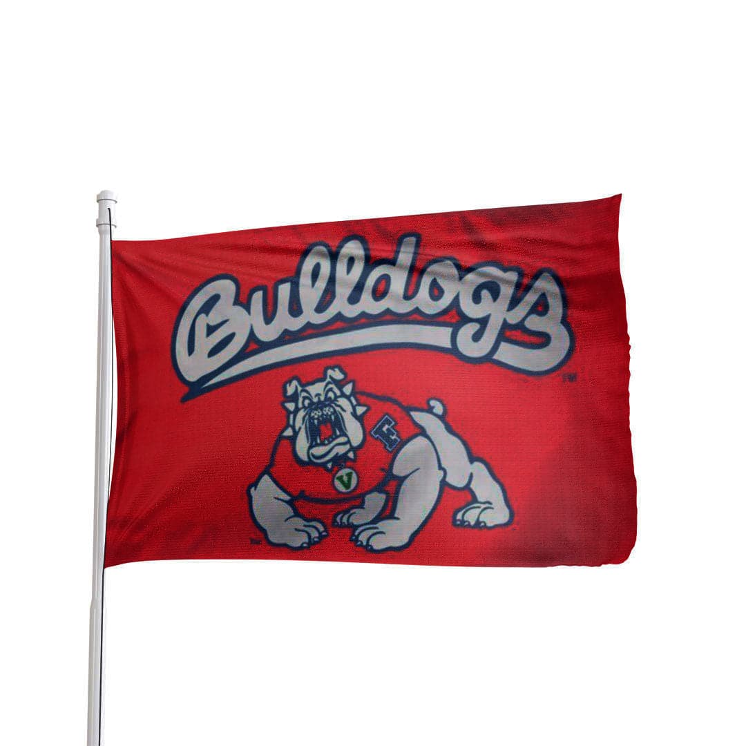 Fresno State Bulldogs premium 3x5 NCAA flag in vibrant colors, made by Atlantic Flag & Pole Inc.