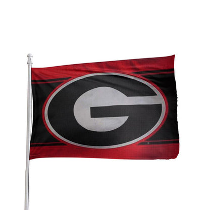 Georgia Bulldogs 3x5 NCAA flag in durable fabric with vibrant team colors and logo by Atlantic Flag & Pole Inc.