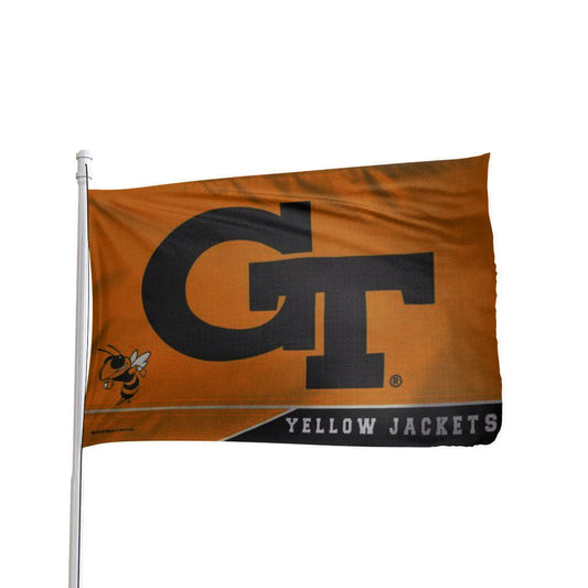 Georgia Tech Yellow Jackets 3x5 NCAA flag in vibrant colors, featuring the team's logo, by Atlantic Flag & Pole Inc.