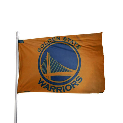 Golden State Warriors 3x5 polyester flag with vibrant team colors and durable design by Atlantic Flag & Pole Inc.