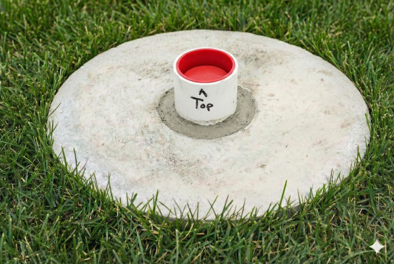 ABS Ground Sleeve for Telescoping Flagpole - 2.5" & 3" Diameter