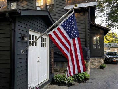 Phoenix 6FT Commercial Aluminum Outrigger Flag Pole Set USA Flag - American-made flagpole accessory by Atlantic Flag & Pole