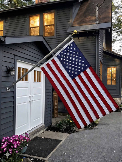 Phoenix 6FT Commercial Aluminum Outrigger Flag Pole Set USA Flag - American-made flagpole accessory by Atlantic Flag & Pole