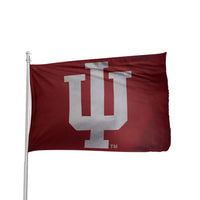 Thumbnail for Red Indiana Hoosiers 3x5 flag with logo, officially licensed NCAA, by Atlantic Flag & Pole Inc.
